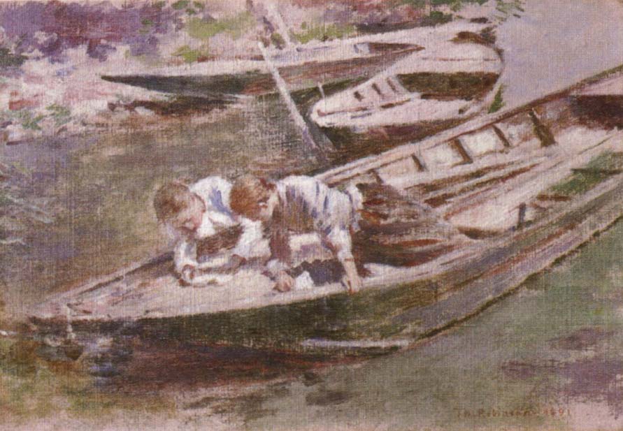 Theodore Robinson Two in a Boat